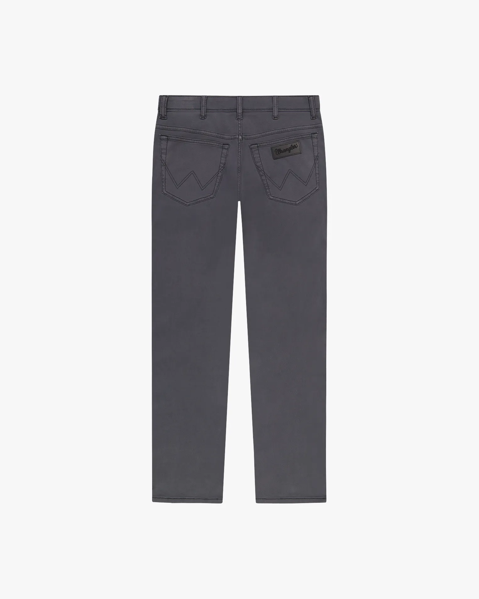 Wrangler Texas Stretch Authentic Straight Cotton Dobby Trousers - Faded Black