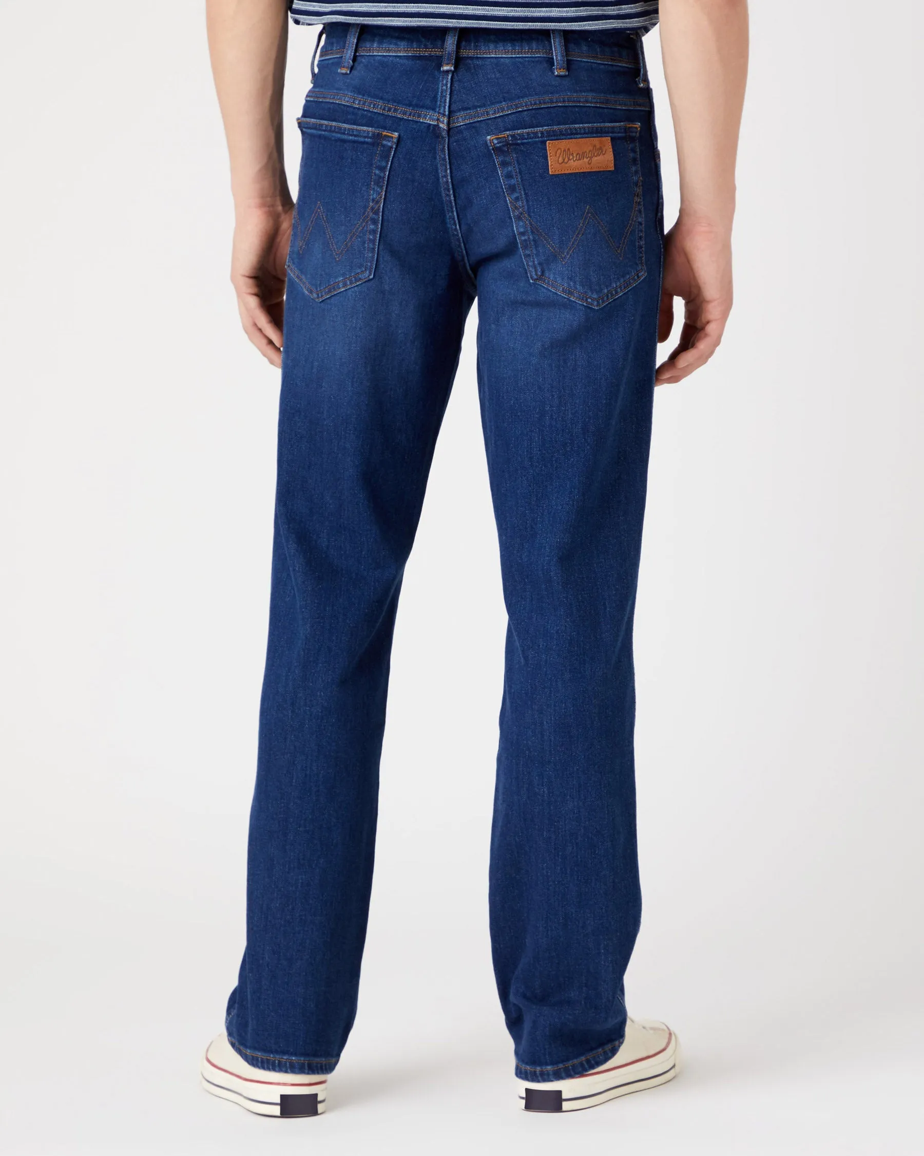 Wrangler Texas Stretch Authentic Straight Mens Jeans - Dancing Water