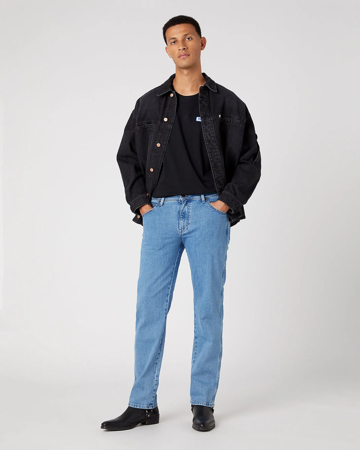 Wrangler Texas Stretch Authentic Straight Mens Jeans - Good Shot