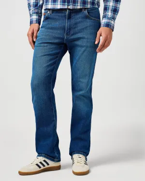 Wrangler Texas Stretch Authentic Straight Mens Jeans - Verdant Tone