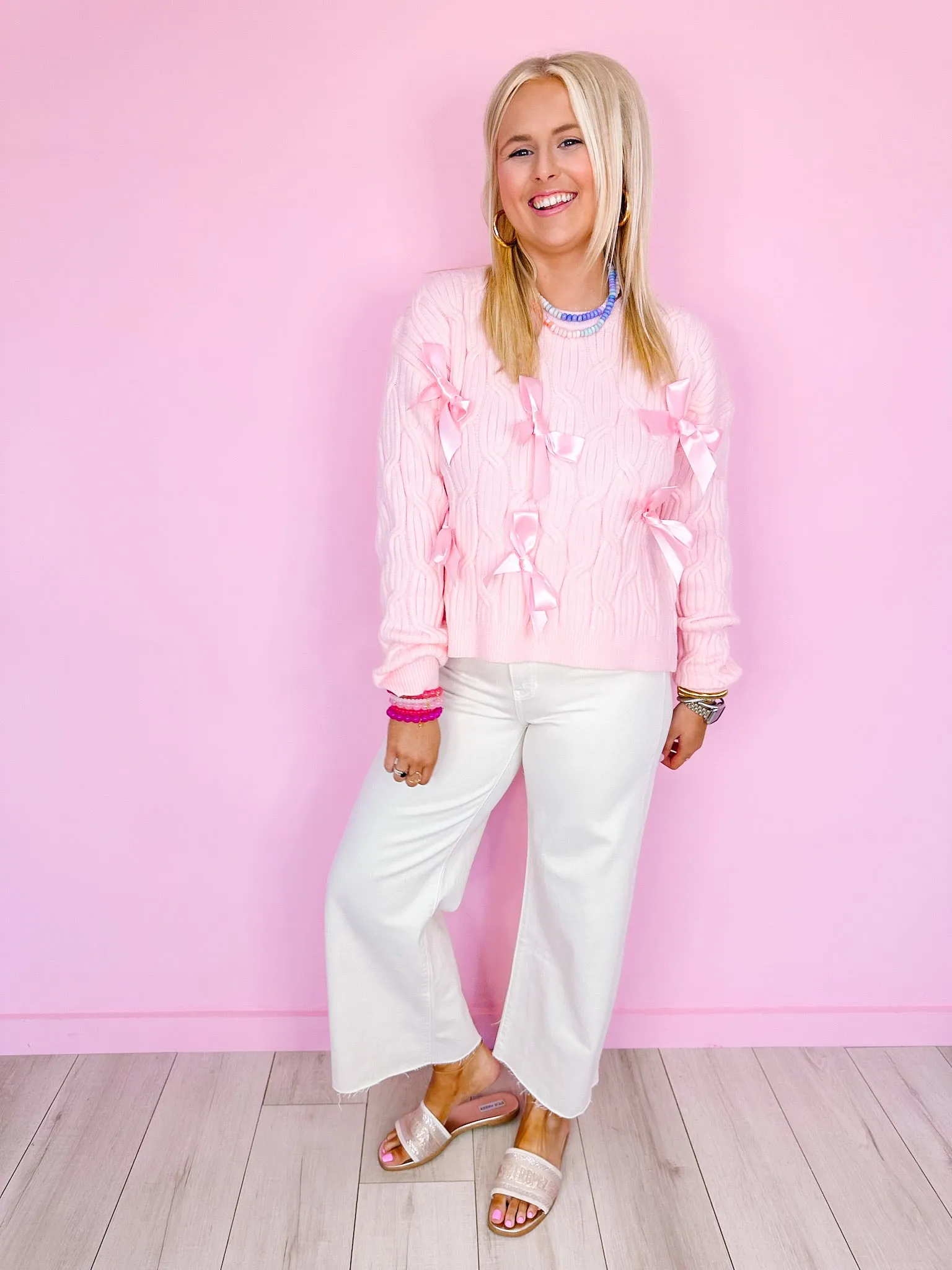WYNONA WIDE LEG JEAN - CREAM