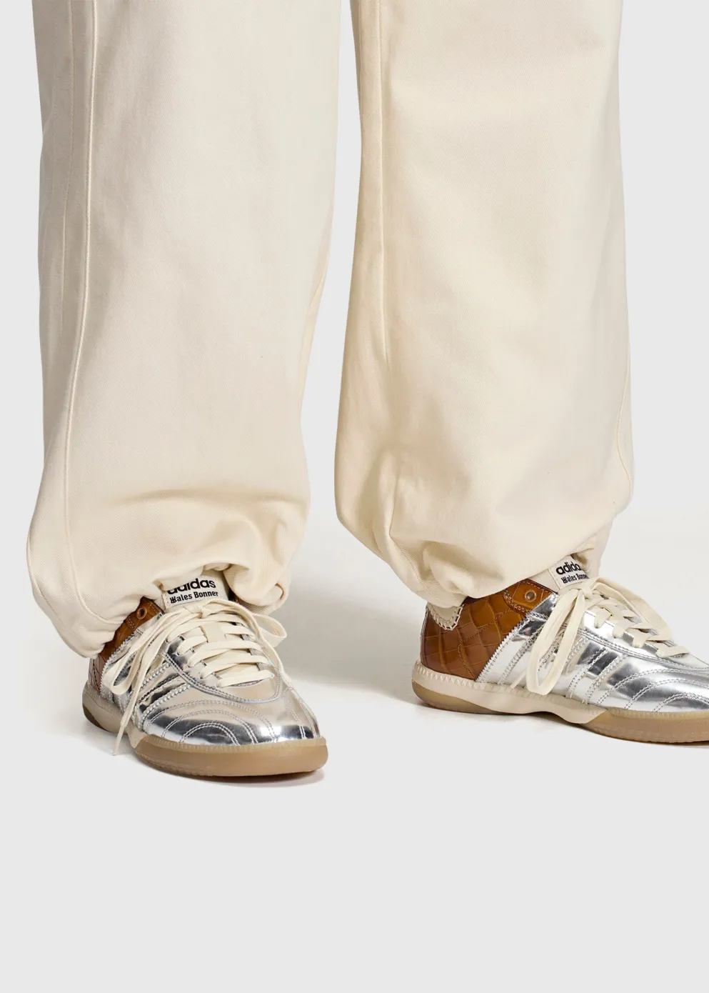 x Wales Bonner Samba Millennium 'Silver Metallic' Sneakers