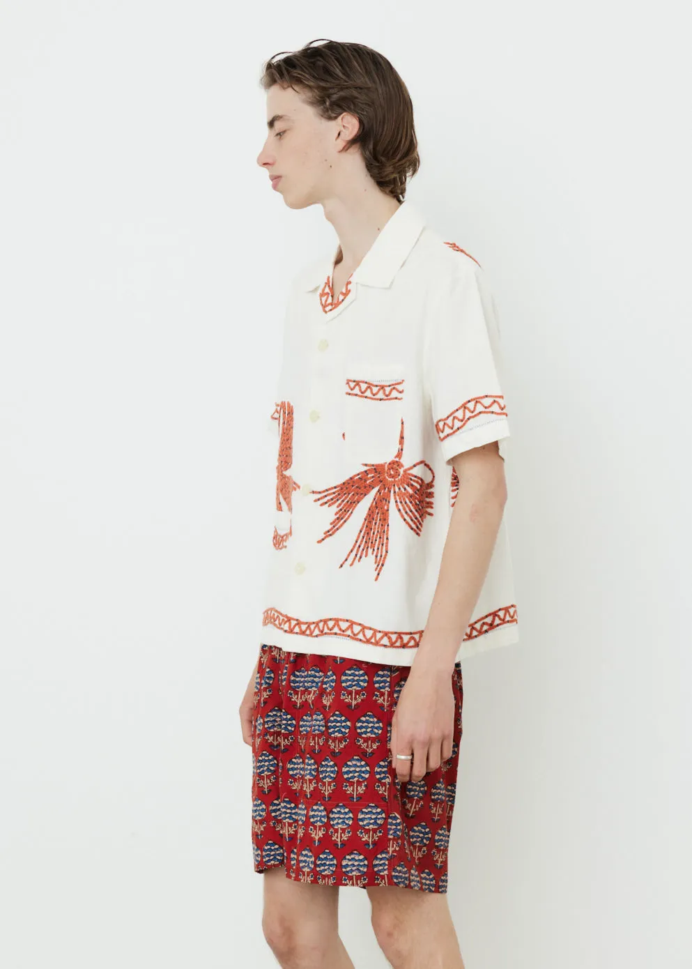 Yarn Bow Short Sleeve Shirt