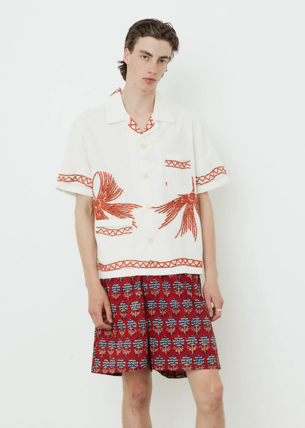 Yarn Bow Short Sleeve Shirt