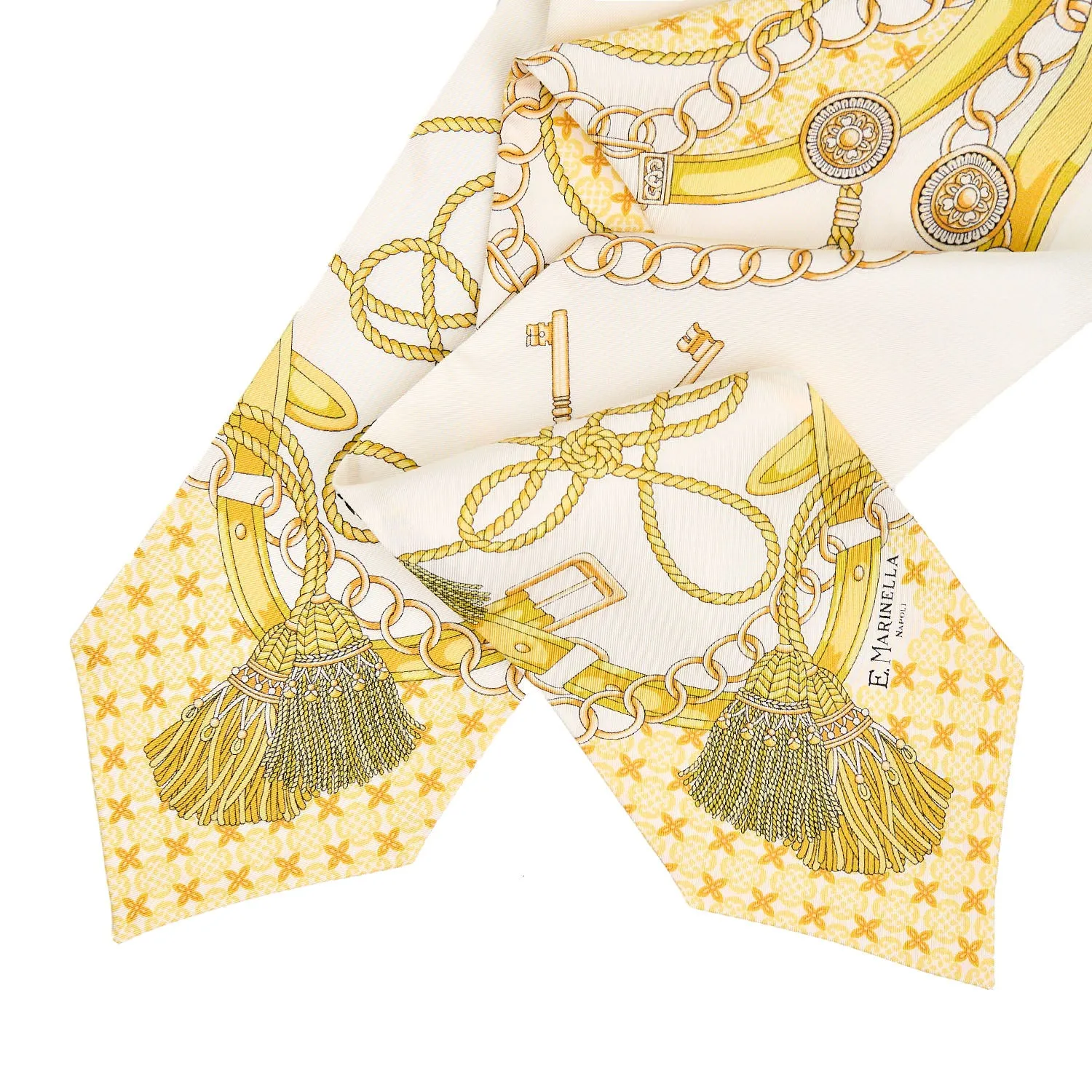 YELLOW SILK BANDEAU