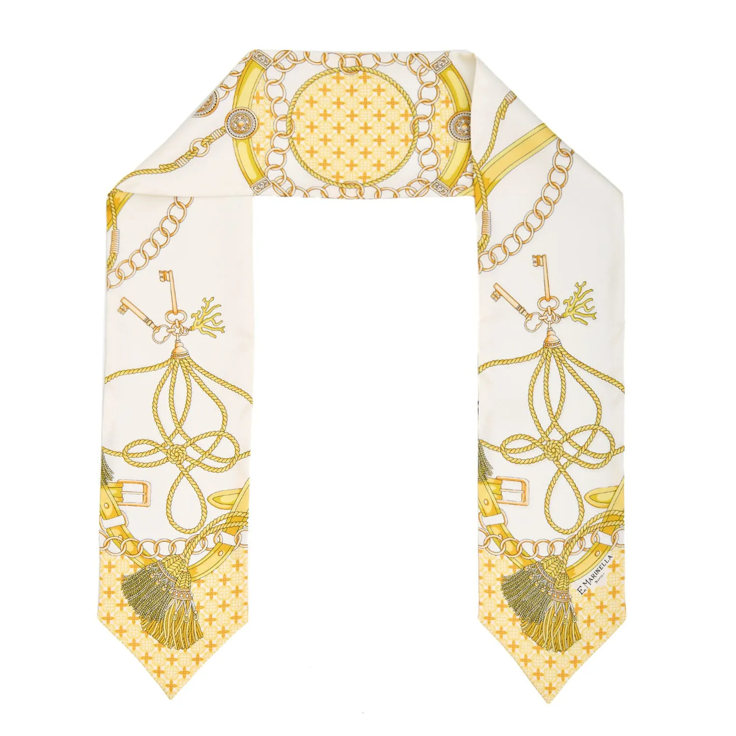 YELLOW SILK BANDEAU