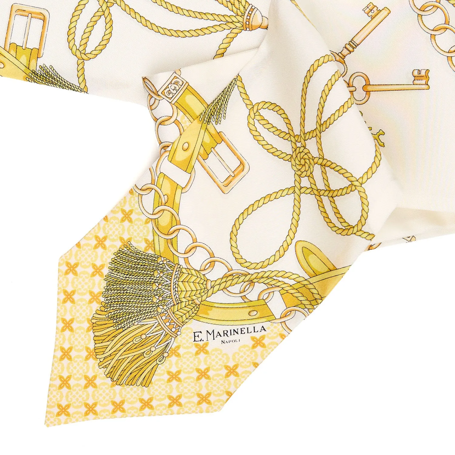 YELLOW SILK BANDEAU