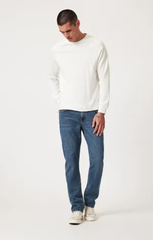 ZACH STRAIGHT LEG IN DARK BRUSHED CLASSIC BLUE