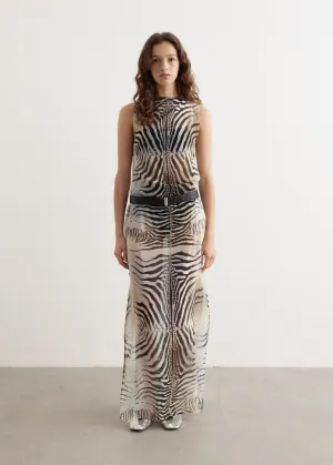 Zebra Slip Dress