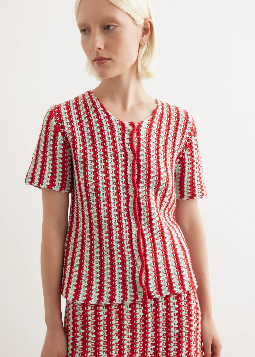 Zig Zag Crochet Shirt