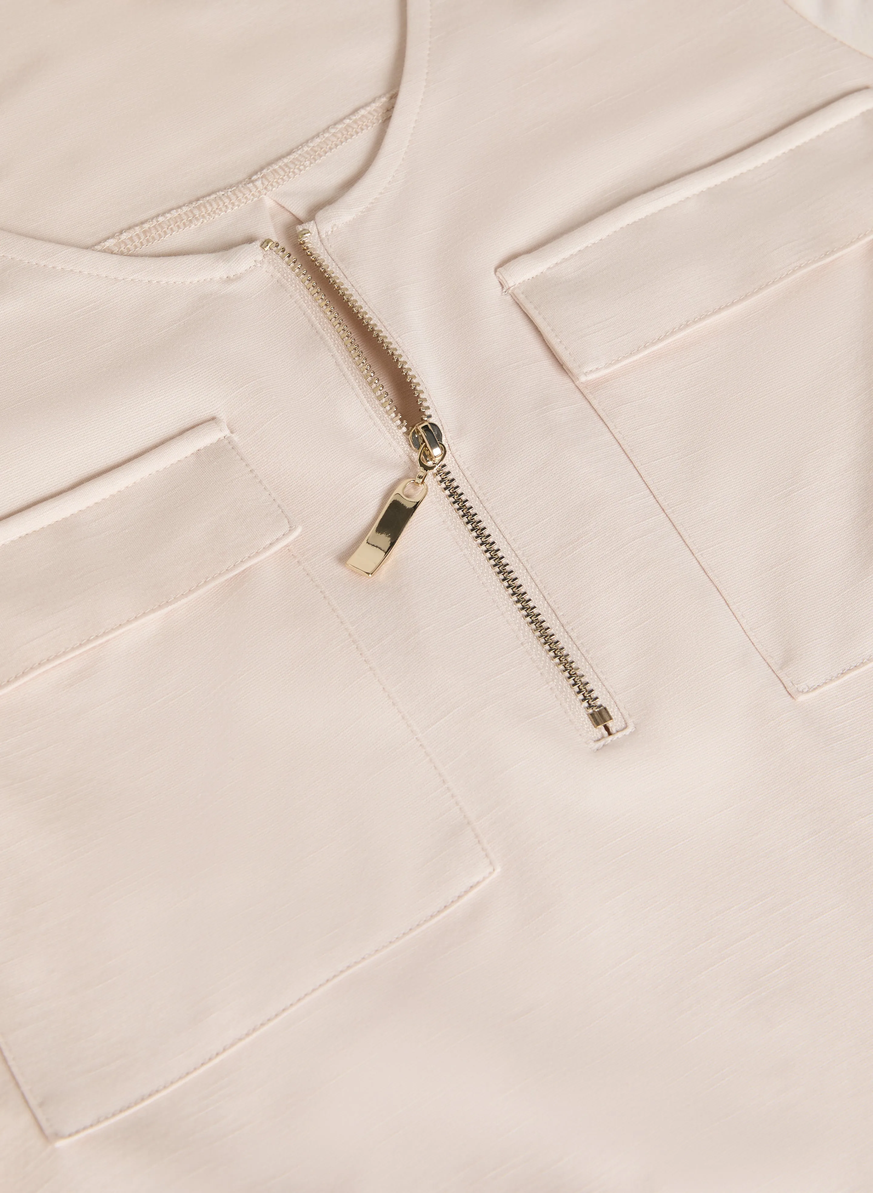 Zip Front T-Shirt