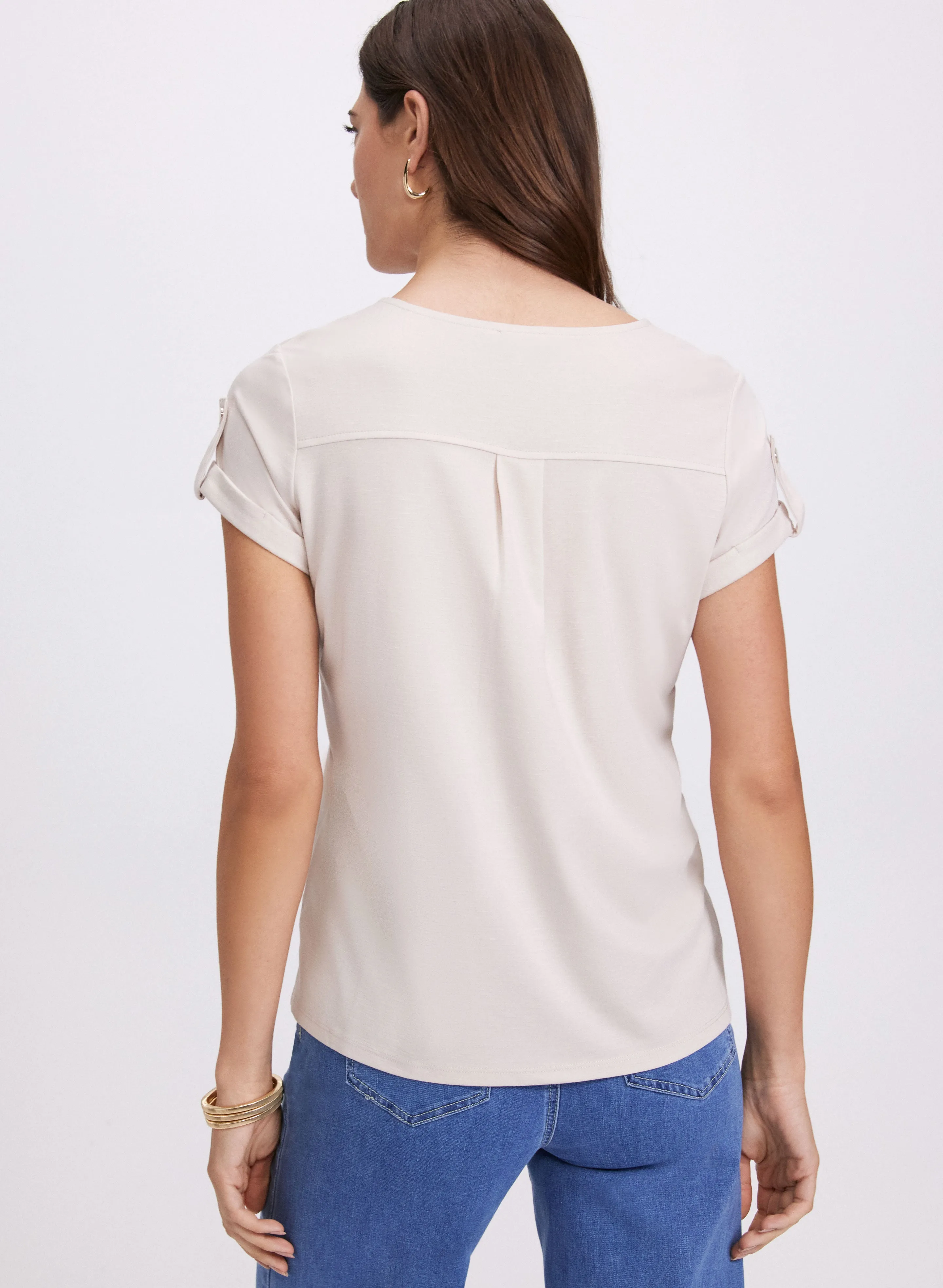 Zip Front T-Shirt